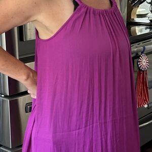 Banana Republic Asymmetrical Dress in Vibrant Purple Size Medium NWT